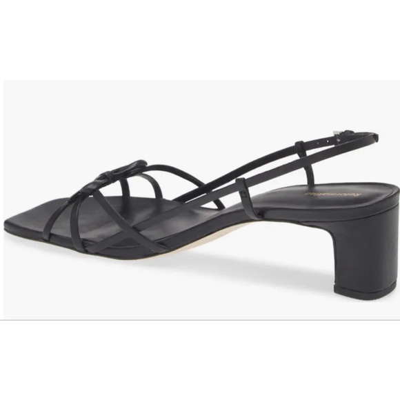 New Sold Out Style! Reformation Black Sally Slingback Sandals 9 - Picture 5 of 6